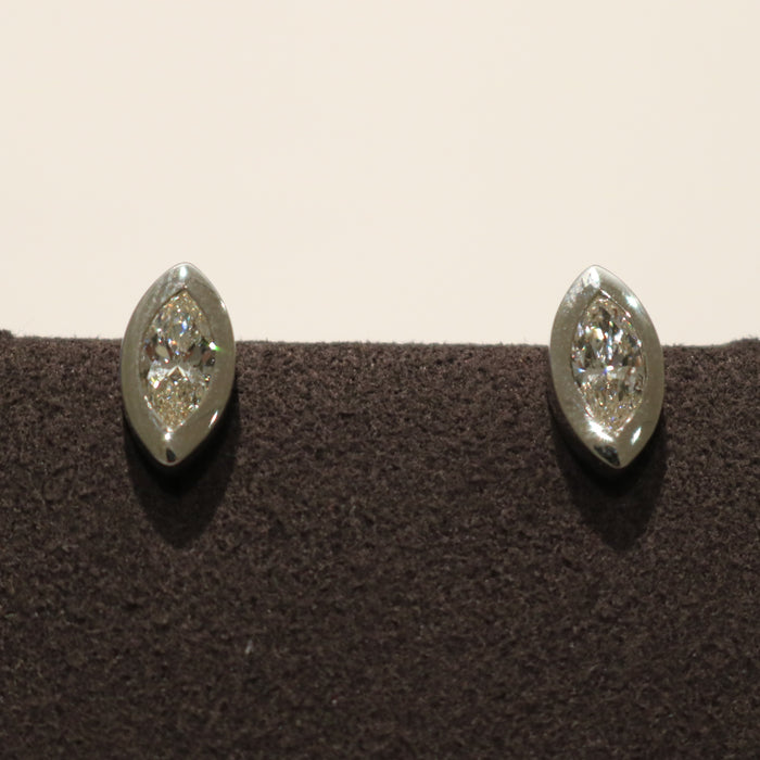 Marquise Bezel Earrings