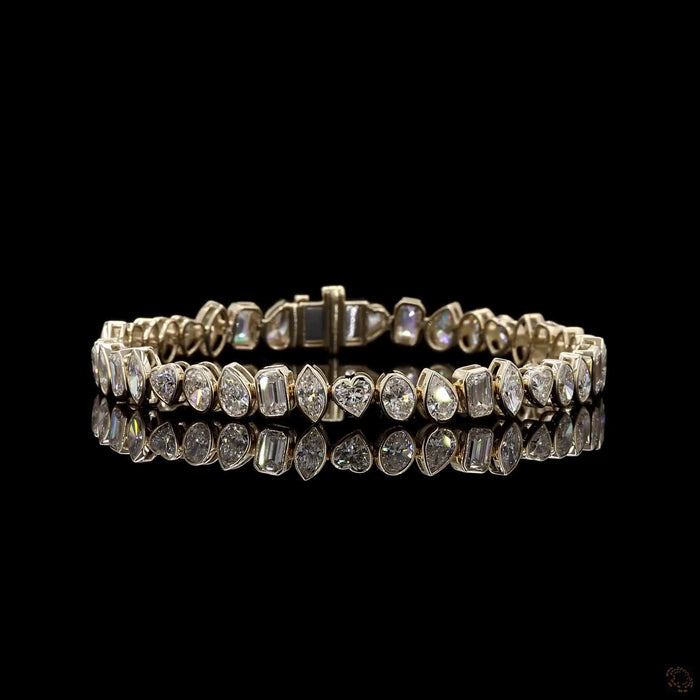 Multi-Shape Lab-Grown Diamond Tennis Bracelet