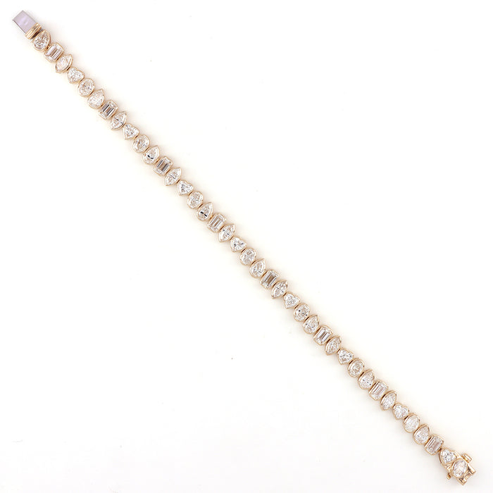 Multi-Shape Lab-Grown Diamond Tennis Bracelet