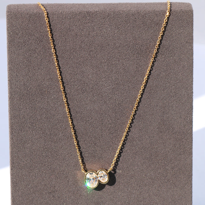 Duet Oval Necklace