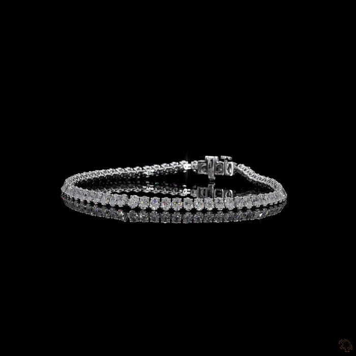 Oval Lab Grown Diamond Tennis Bracelets