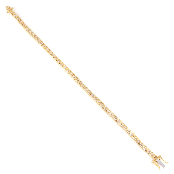 18K Classic Lab Grown Diamond Tennis Bracelets