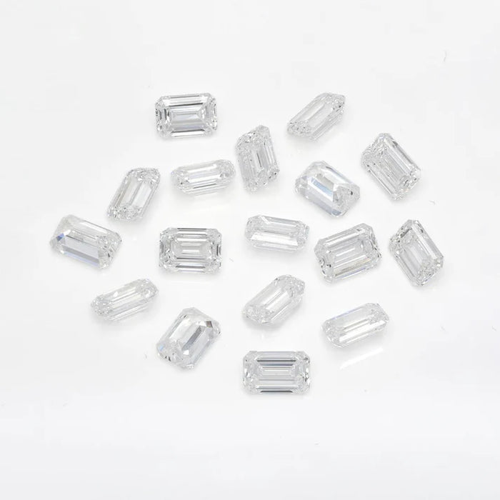 Lab Grown Emerald Cut Melee